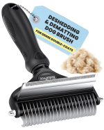 MalsiPree Dog Brush 2-in-1 Undercoat Rake – Most Popular Choice